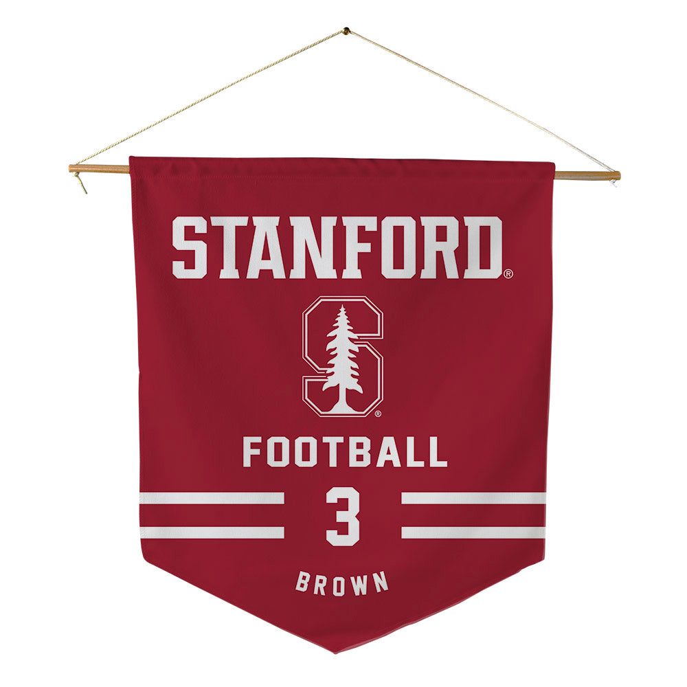 Stanford - NCAA Football : Marcus Brown - Pennant - 18" x 21"-0