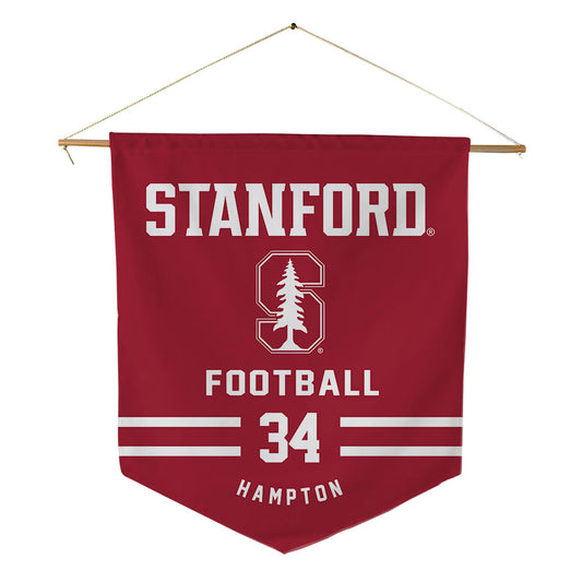 Stanford - NCAA Football : Caleb Hampton - Pennant - 18" x 21"-0