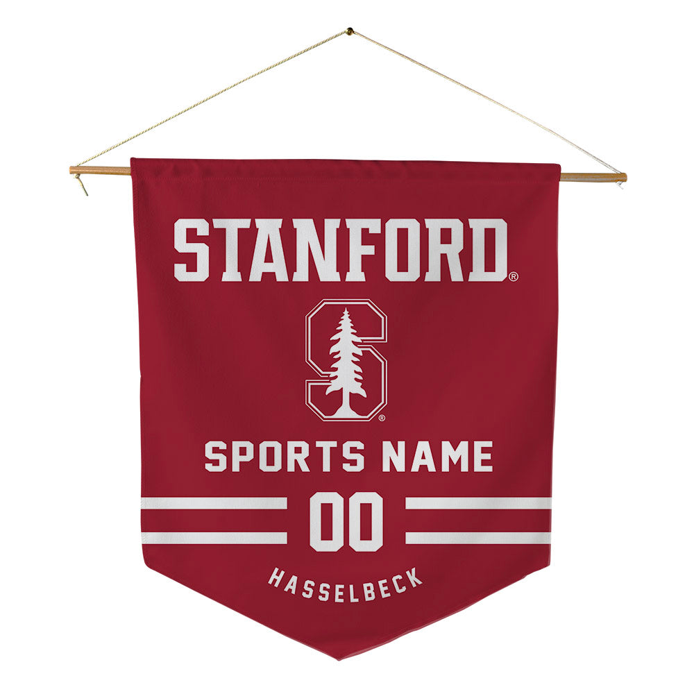 Stanford - NCAA Women's Lacrosse : Mallory Hasselbeck - Pennant - 18" x 21"-0