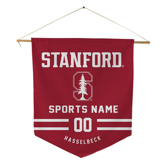 Stanford - NCAA Women's Lacrosse : Mallory Hasselbeck - Pennant - 18" x 21"-0