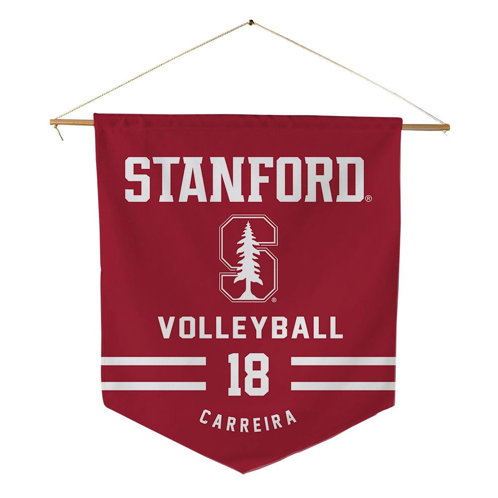 Stanford - NCAA Men's Volleyball : Kaumana Carreira - Pennant - 18" x 21"-0