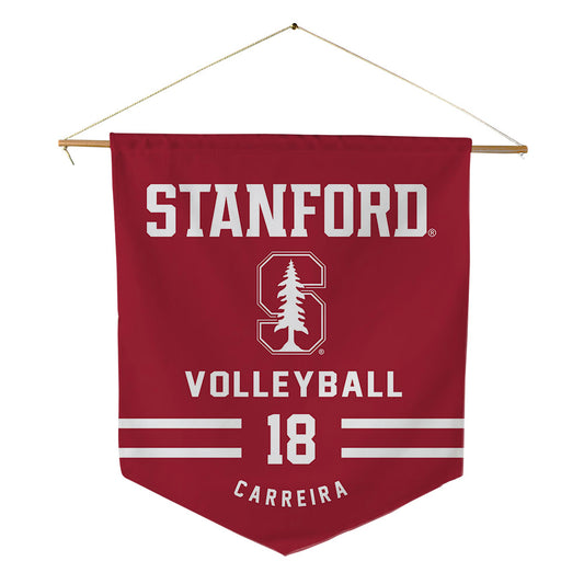 Stanford - NCAA Men's Volleyball : Kaumana Carreira - Pennant - 18" x 21"-0