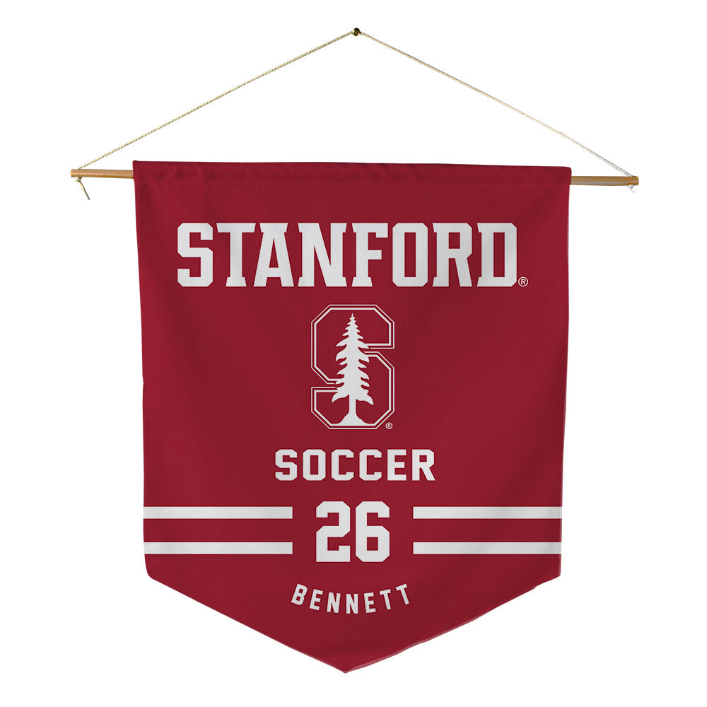 Stanford - NCAA Men's Soccer : Brad Bennett - Pennant - 18" x 21"-0