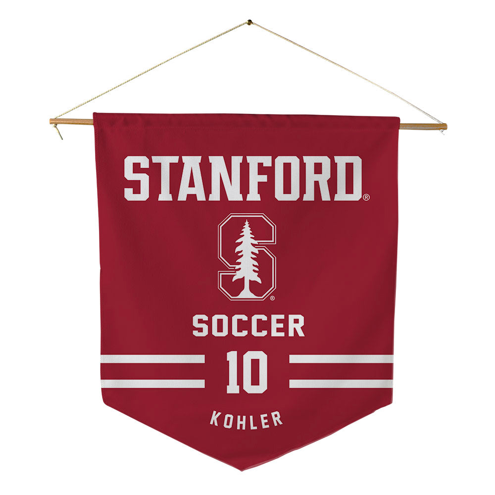 Stanford - NCAA Women's Soccer : Charlotte Kohler - Pennant - 18" x 21"-0