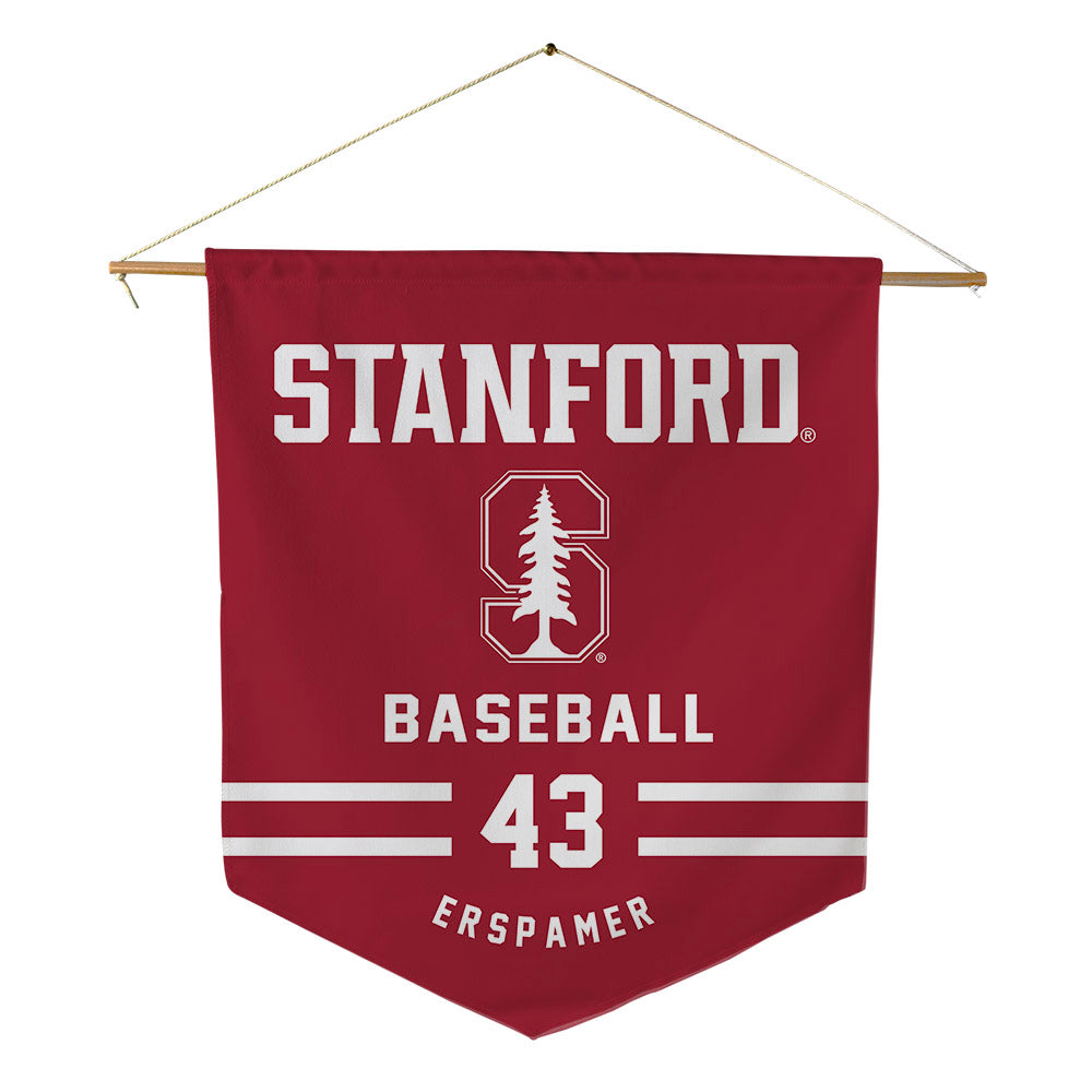Stanford - NCAA Baseball : Mike Erspamer - Pennant - 18" x 21"-0