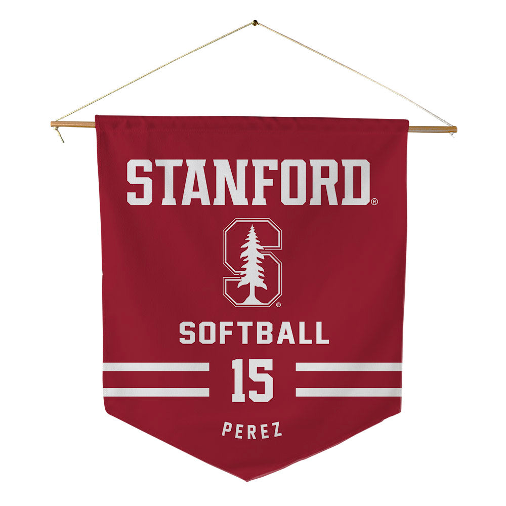Stanford - NCAA Softball : Mylia Perez - Pennant - 18" x 21"-0