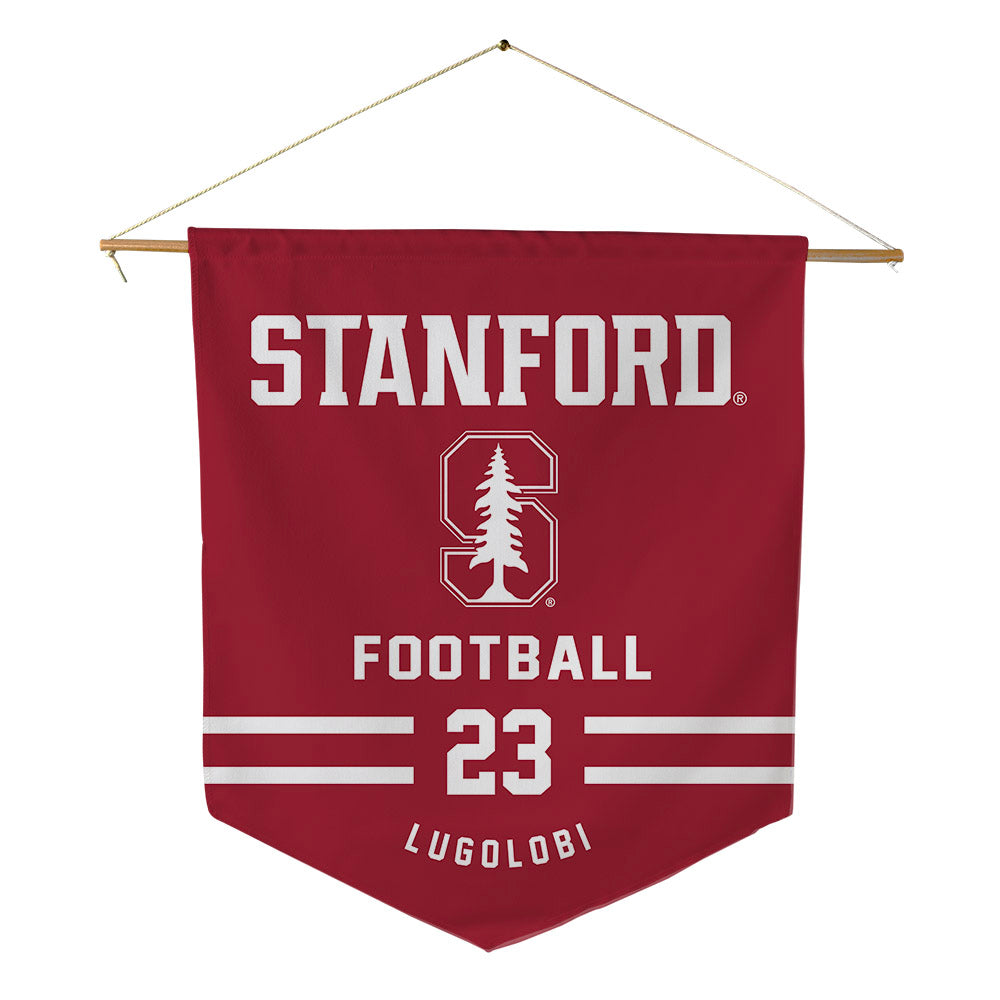 Stanford - NCAA Football : Wassie Lugolobi - Pennant - 18" x 21"-0