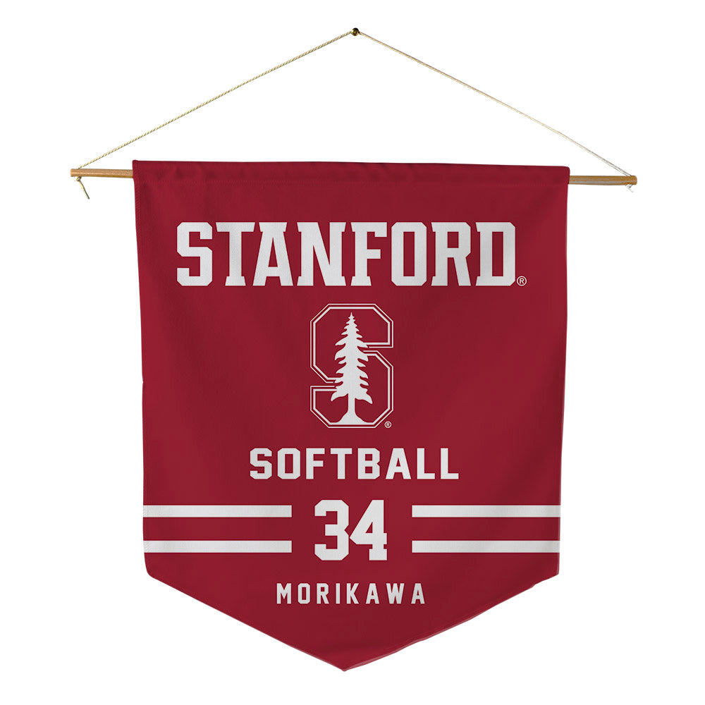 Stanford - NCAA Softball : Allison Morikawa - Pennant - 18" x 21"-0