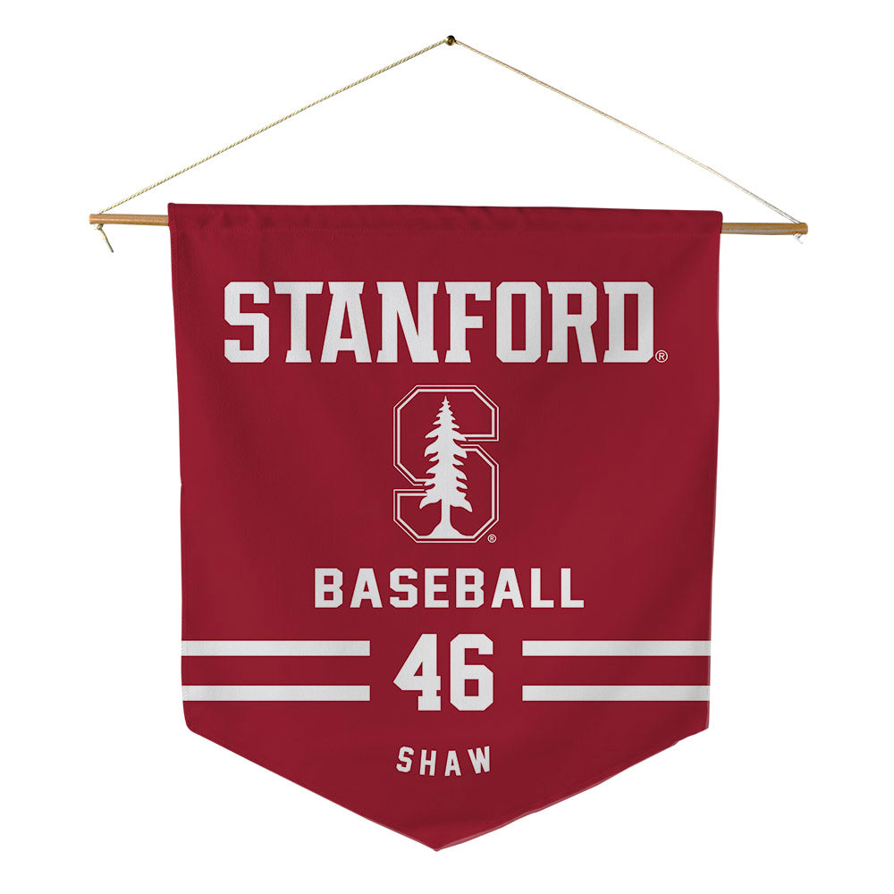 Stanford - NCAA Baseball : Andrew Shaw - Pennant - 18" x 21"-0