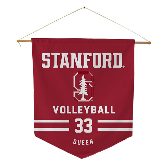 Stanford - NCAA Women's Volleyball : Zaria Queen - Pennant - 18" x 21"-0