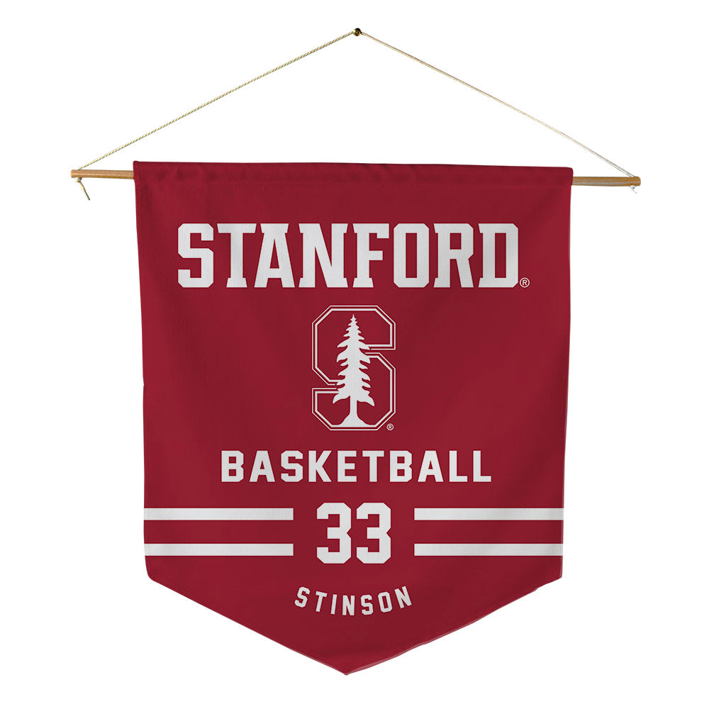 Stanford - NCAA Men's Basketball : Evan Stinson - Pennant - 18" x 21"-0