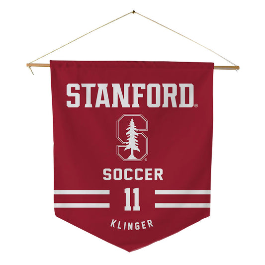 Stanford - NCAA Women's Soccer : Eleanor Klinger - Pennant - 18" x 21"-0