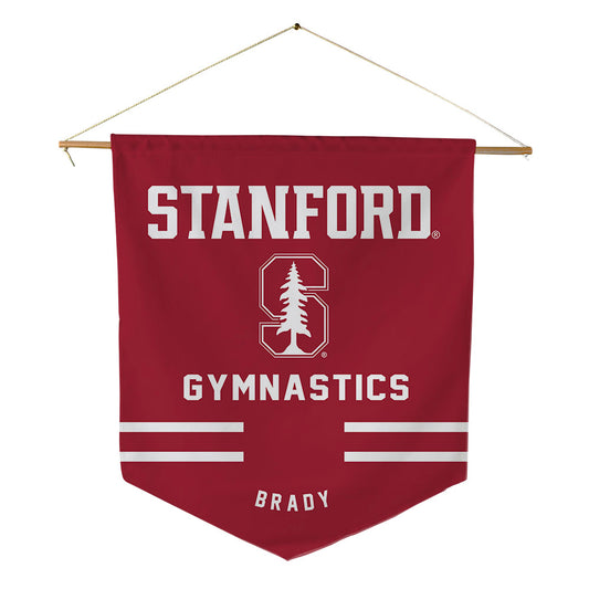 Stanford - NCAA Men's Gymnastics : Nartey Brady - Pennant - 18" x 21"-0