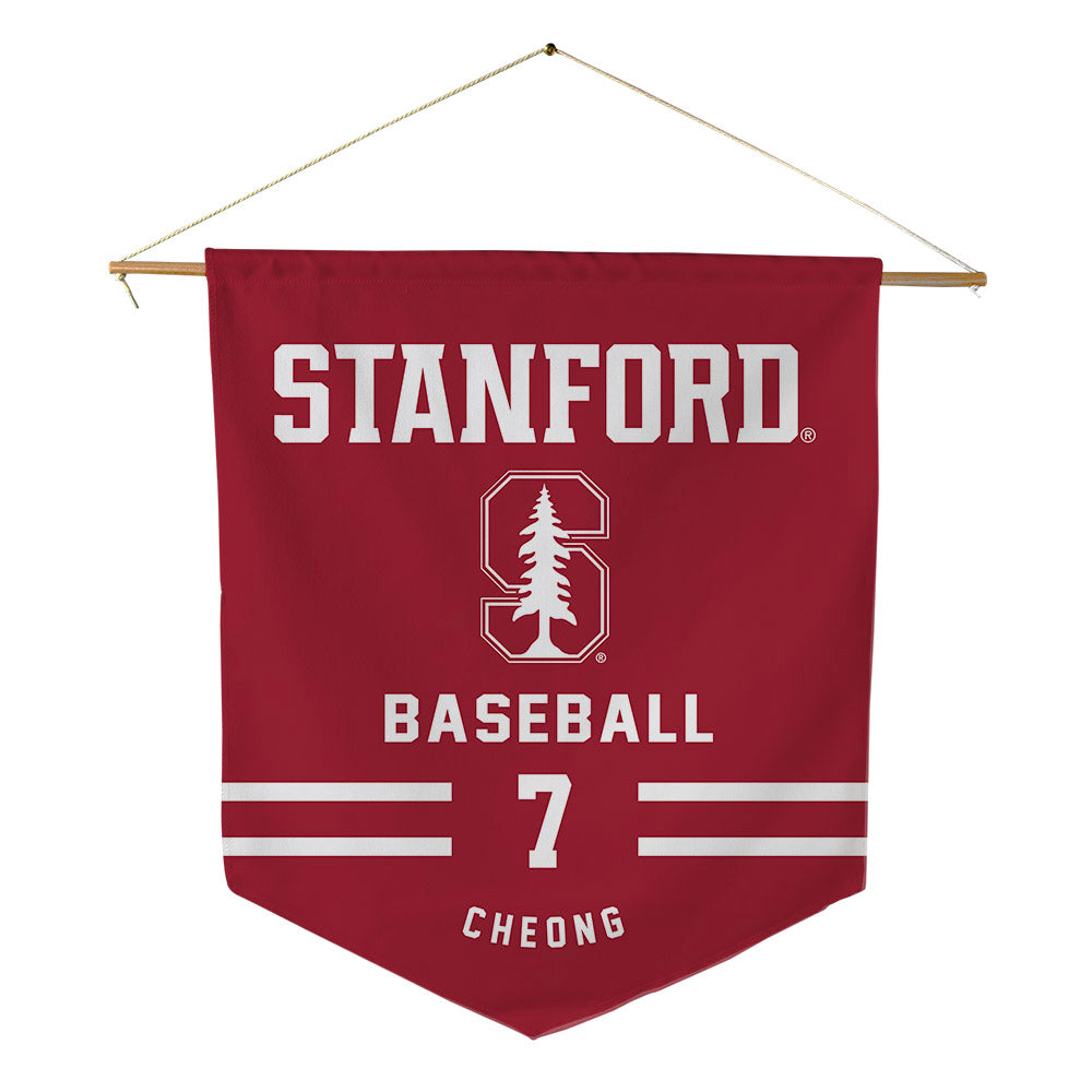 Stanford - NCAA Baseball : Philip Cheong - Pennant - 18" x 21"-0
