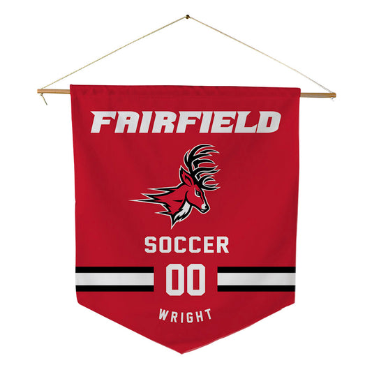 Fairfield - NCAA Women's Soccer : Catherine Wright - Pennant - 18" x 21"-0