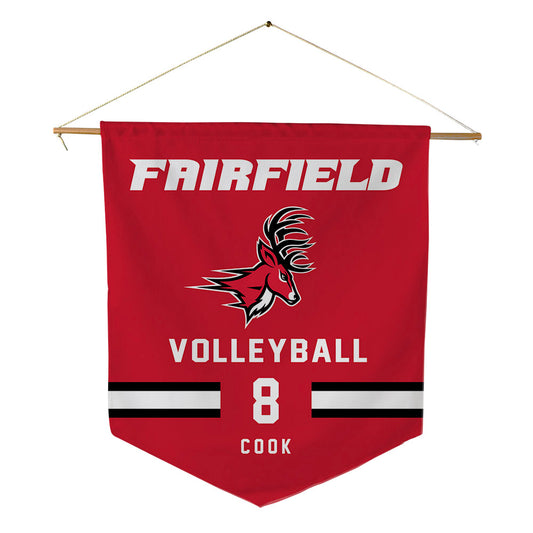Fairfield - NCAA Women's Volleyball : Katelyn Cook - Pennant - 18" x 21"-0
