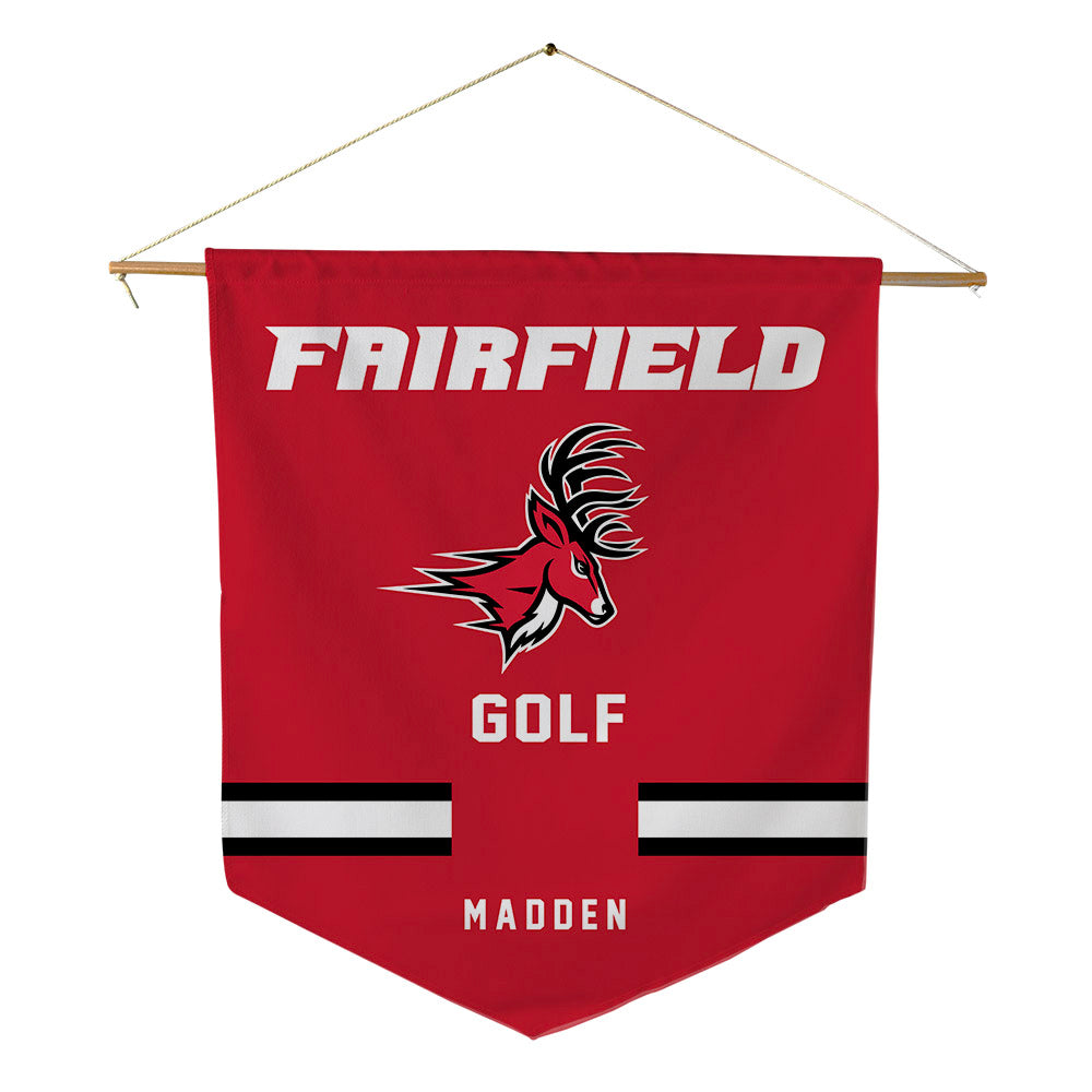Fairfield - NCAA Men's Golf : Ben Madden - Pennant - 18" x 21"-0