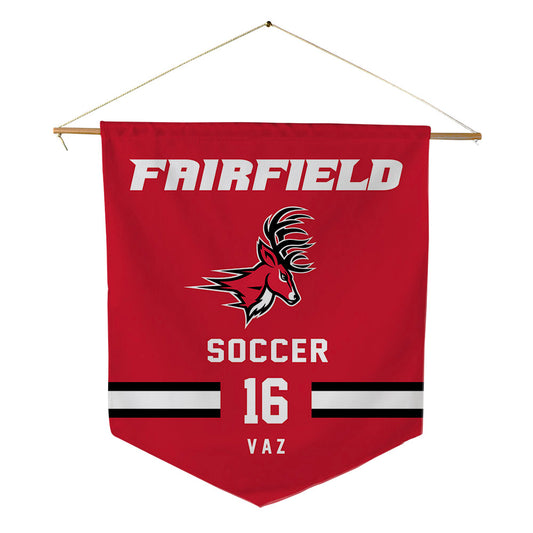 Fairfield - NCAA Men's Soccer : Alex Vaz - Pennant - 18" x 21"-0