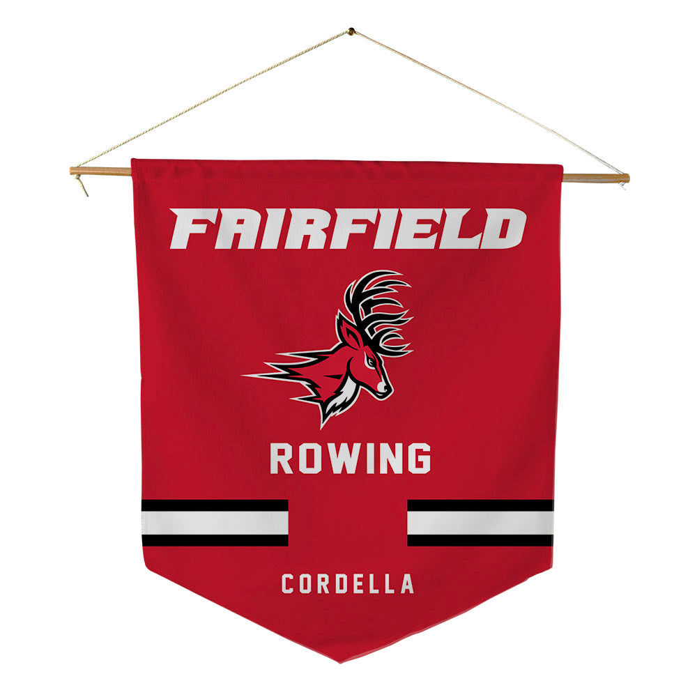 Fairfield - NCAA Men's Rowing : Andrew Cordella - Pennant - 18" x 21"-0