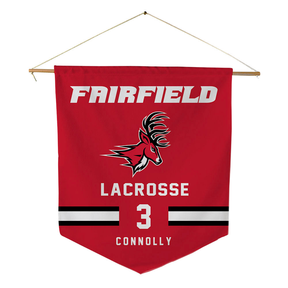 Fairfield - NCAA Men's Lacrosse : Thomas Connolly - Pennant - 18" x 21"-0
