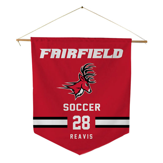 Fairfield - NCAA Men's Soccer : Tyler Reavis - Pennant - 18" x 21"-0