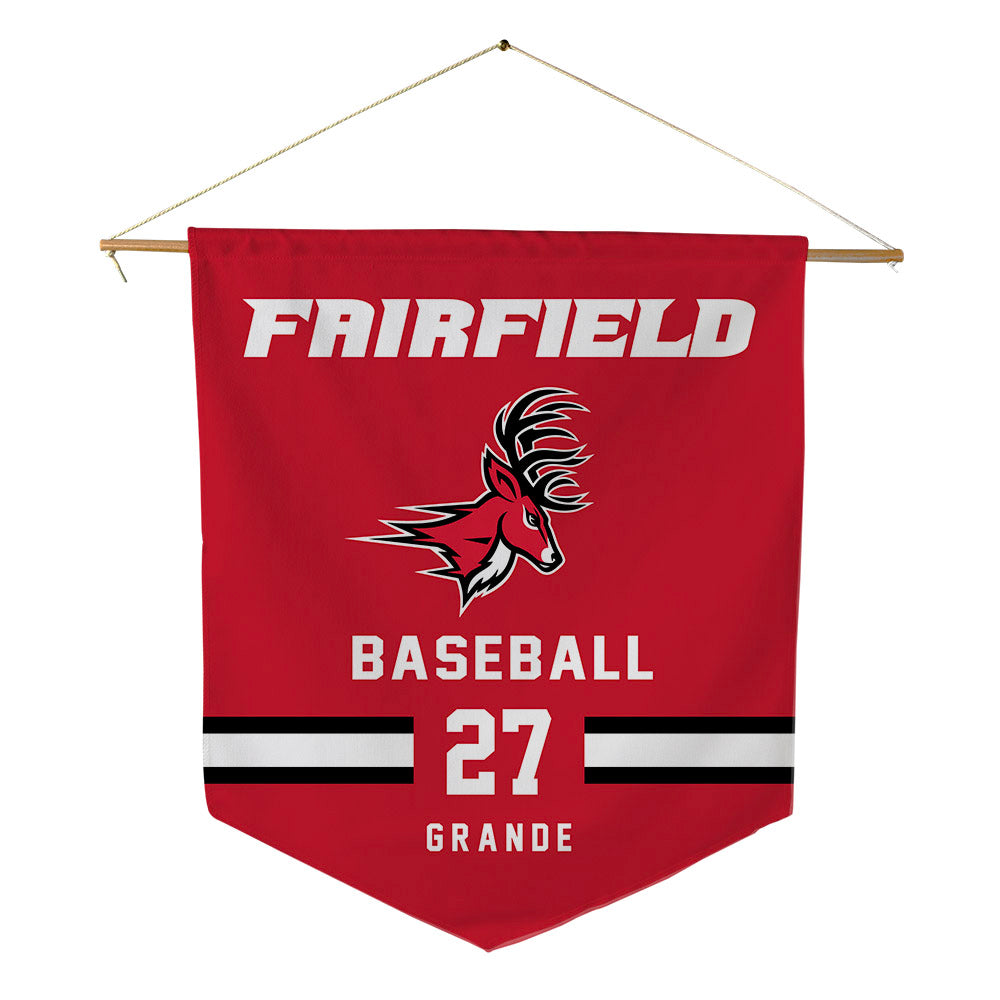 Fairfield - NCAA Baseball : Carter Grande - Pennant - 18" x 21"-0