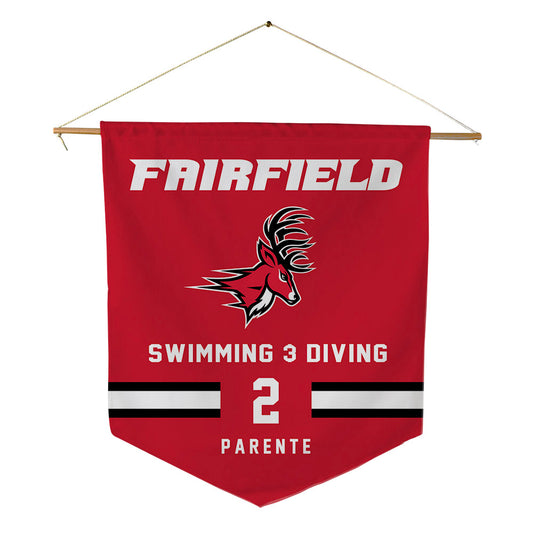 Fairfield - NCAA Men's Swimming & Diving : Jay Parente - Pennant - 18" x 21"-0