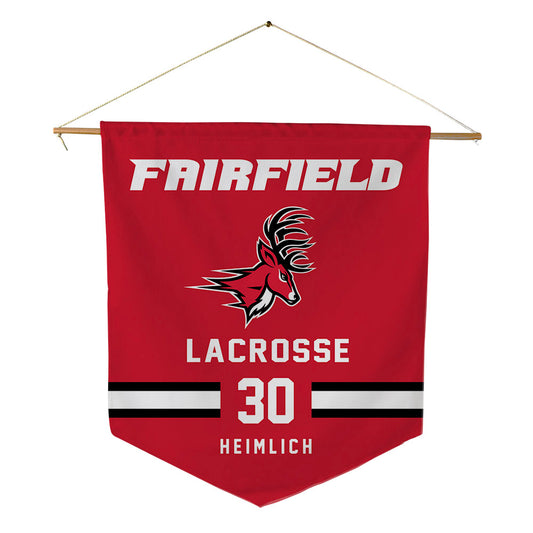 Fairfield - NCAA Men's Lacrosse : Lars Heimlich - Pennant - 18" x 21"-0