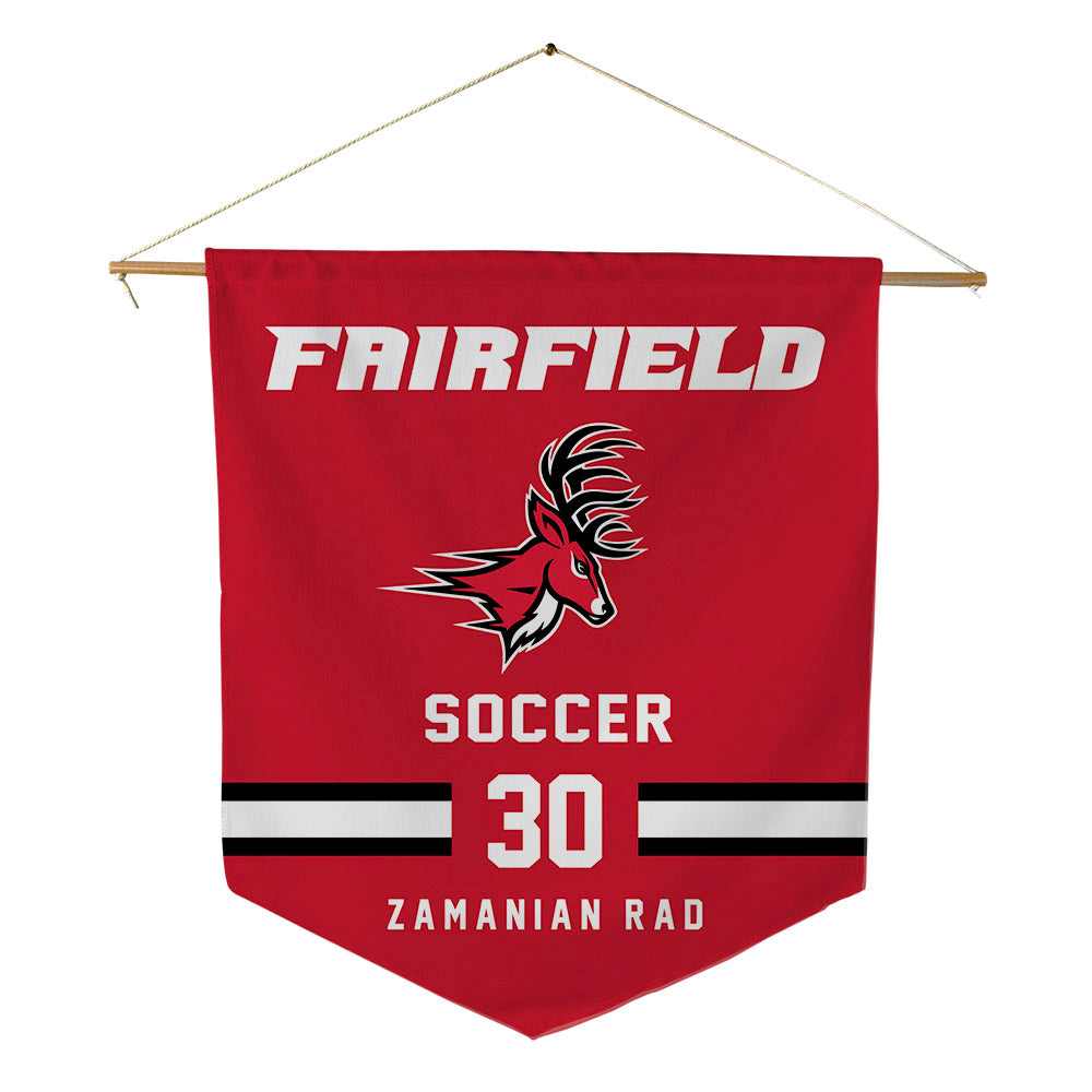 Fairfield - NCAA Men's Soccer : Shayan Zamanian Rad - Pennant - 18" x 21"-0