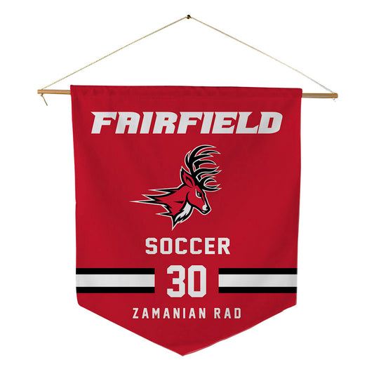 Fairfield - NCAA Men's Soccer : Shayan Zamanian Rad - Pennant - 18" x 21"-0