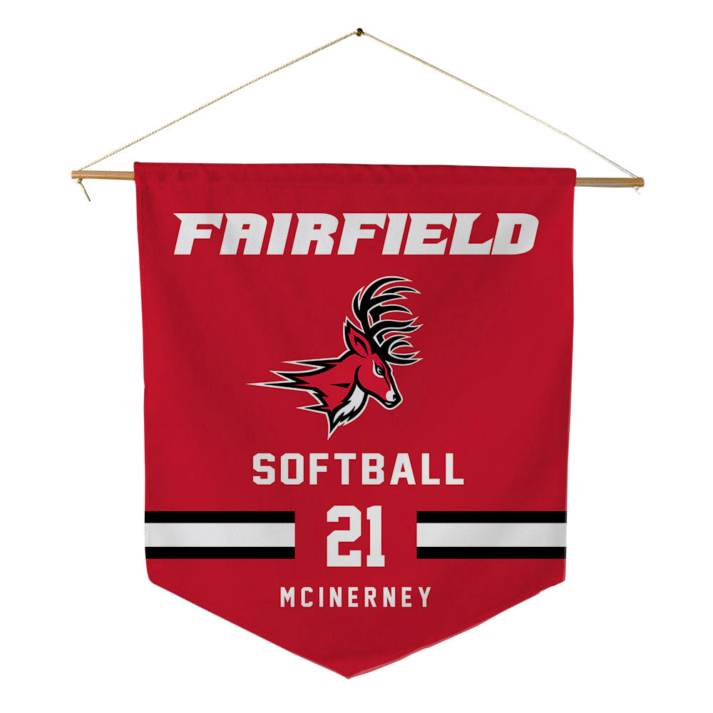 Fairfield - NCAA Softball : Alexis McInerney - Pennant - 18" x 21"-0