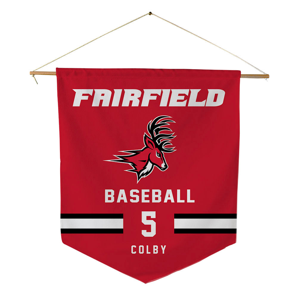 Fairfield - NCAA Baseball : Nolan Colby - Pennant - 18" x 21"-0