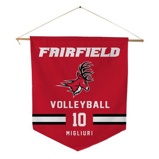 Fairfield - NCAA Women's Volleyball : Noella Migliuri - Pennant - 18" x 21"-0