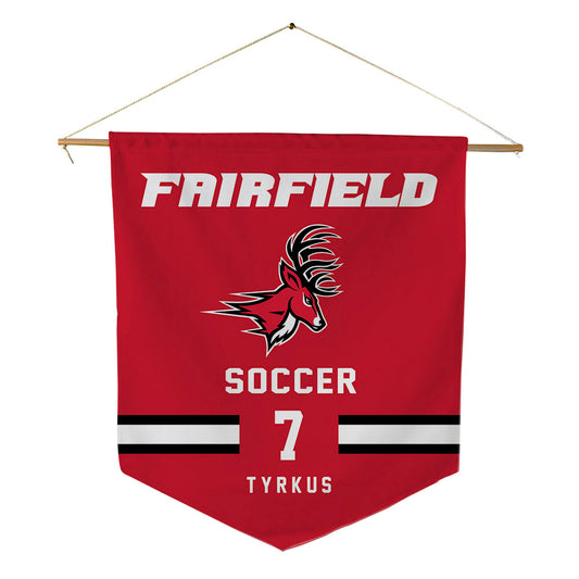 Fairfield - NCAA Men's Soccer : Illia Tyrkus - Pennant - 18" x 21"-0