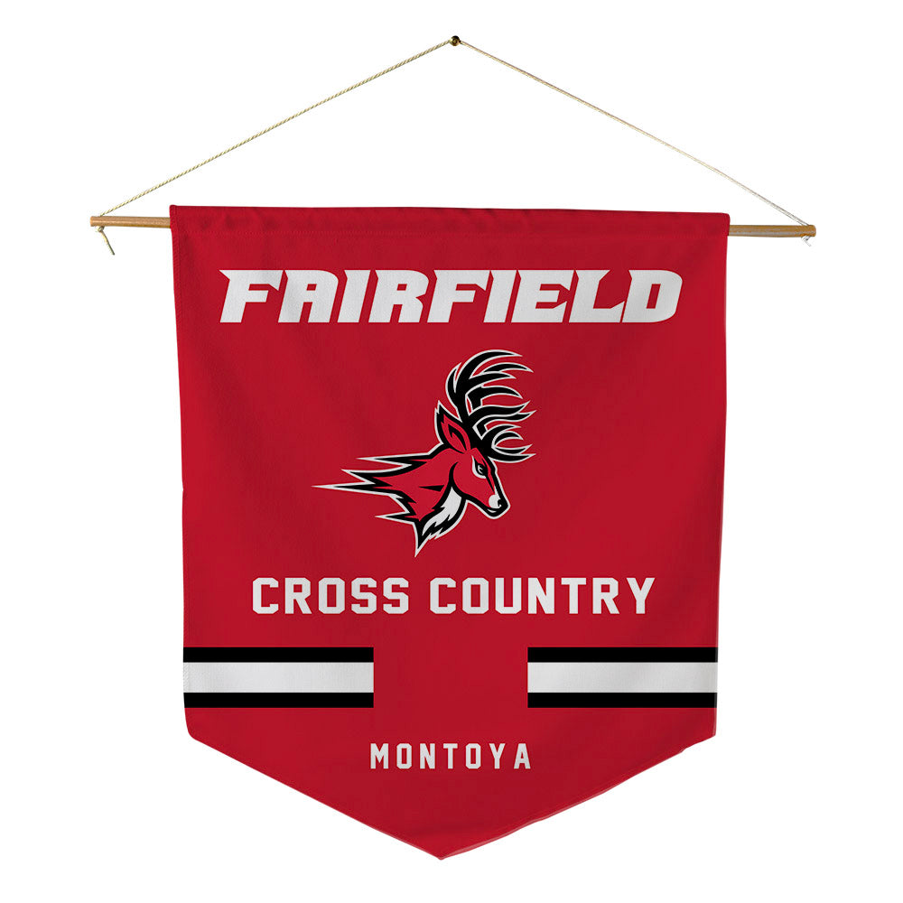 Fairfield - NCAA Men's Cross Country : Gabriel Montoya - Pennant - 18" x 21"-0