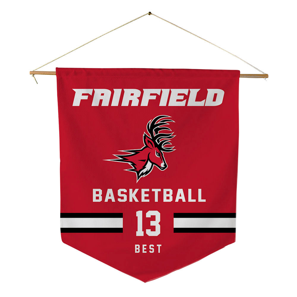 Fairfield - NCAA Men's Basketball : Noah Best - Pennant - 18" x 21"-0