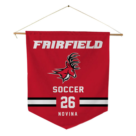 Fairfield - NCAA Men's Soccer : Elias Novina - Pennant - 18" x 21"-0