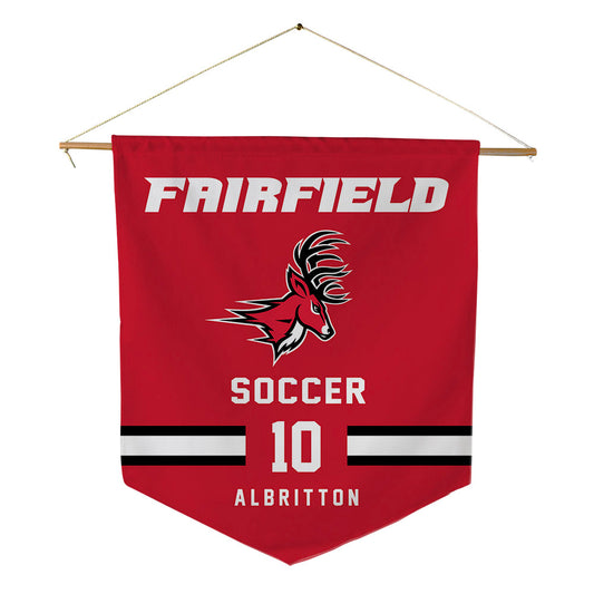 Fairfield - NCAA Men's Soccer : Sean Albritton - Pennant - 18" x 21"-0
