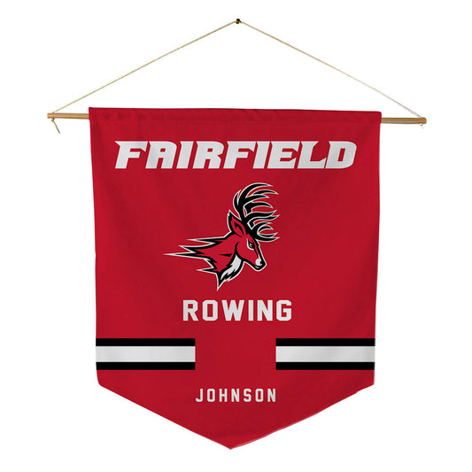 Fairfield - NCAA Men's Rowing : Christian Johnson - Pennant - 18" x 21"-0