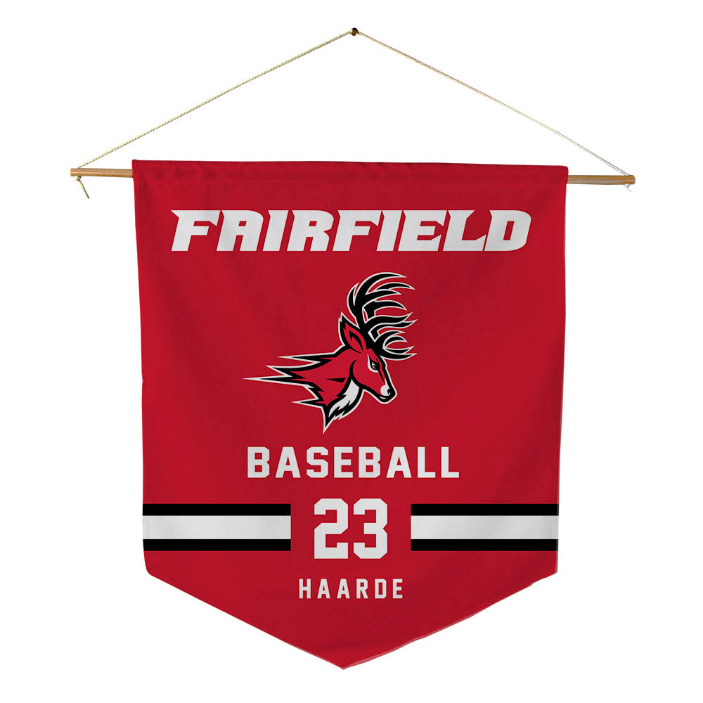 Fairfield - NCAA Baseball : Jake Haarde - Pennant - 18" x 21"-0