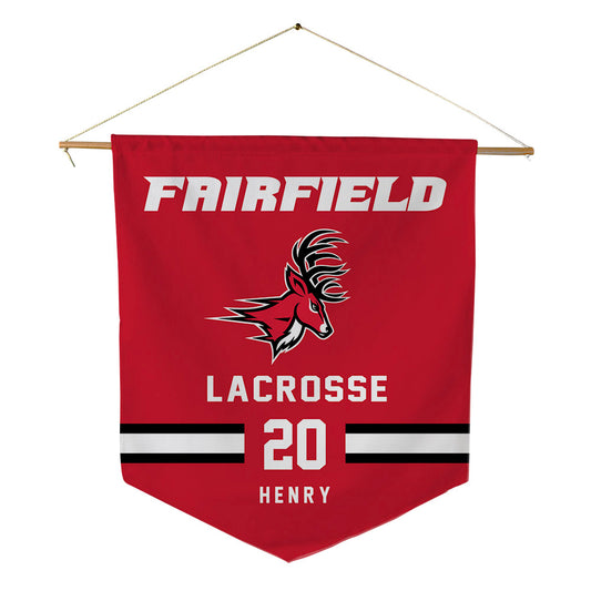 Fairfield - NCAA Women's Lacrosse : Mary Henry - Pennant - 18" x 21"-0