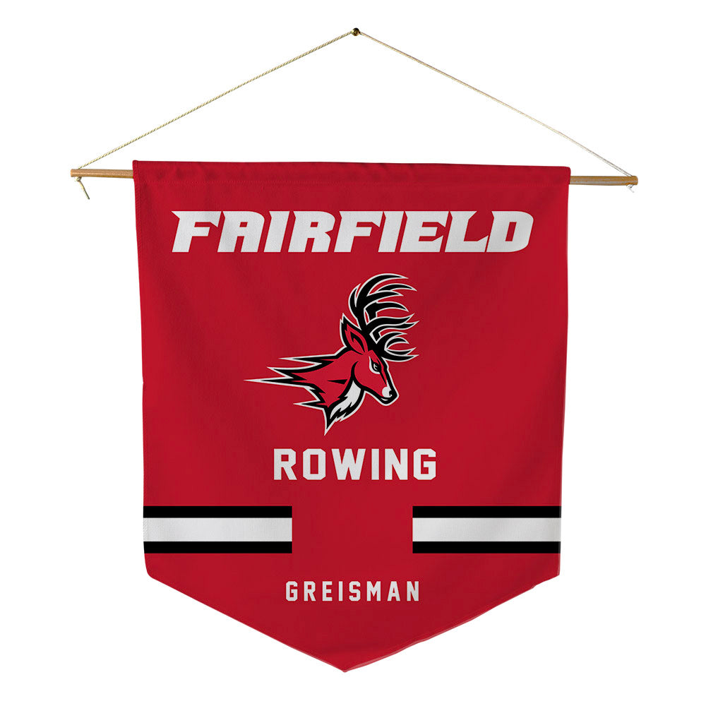 Fairfield - NCAA Women's Rowing : Lucienne Greisman - Pennant - 18" x 21"-0