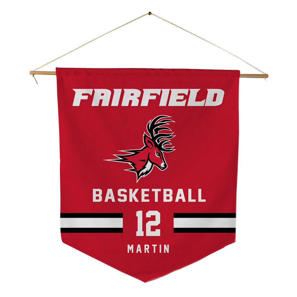 Fairfield - NCAA Men's Basketball : Qadir Martin - Pennant - 18" x 21"-0