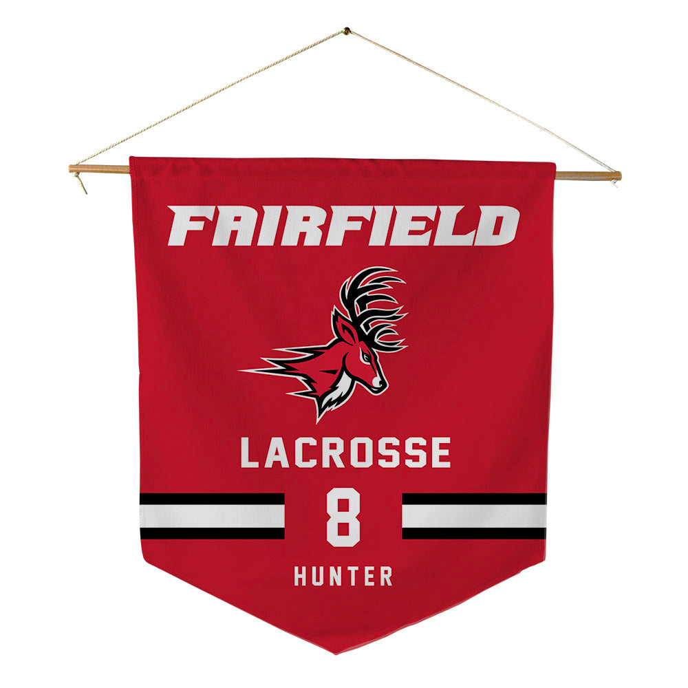 Fairfield - NCAA Men's Lacrosse : Walker Hunter - Pennant - 18" x 21"-0