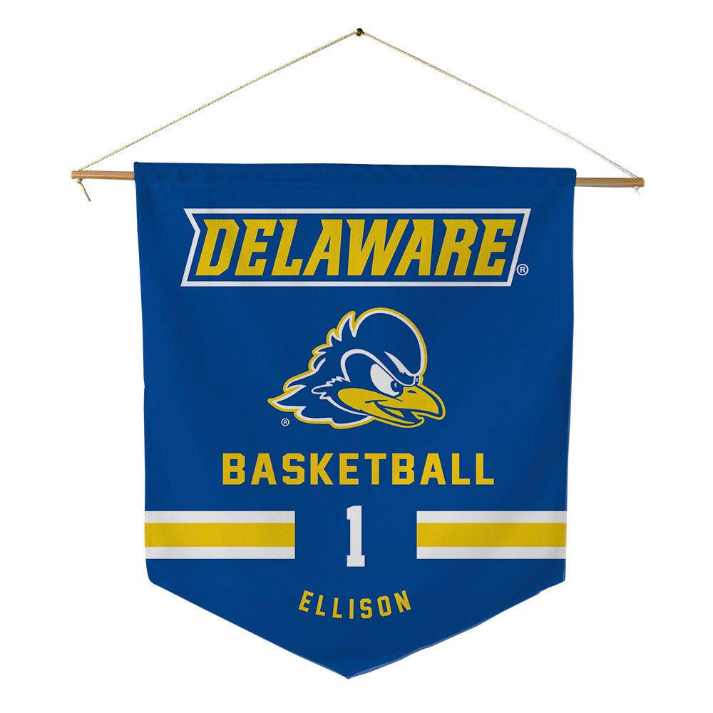 Delaware - NCAA Men's Basketball : Mason Ellison - Pennant - 18" x 21"-0