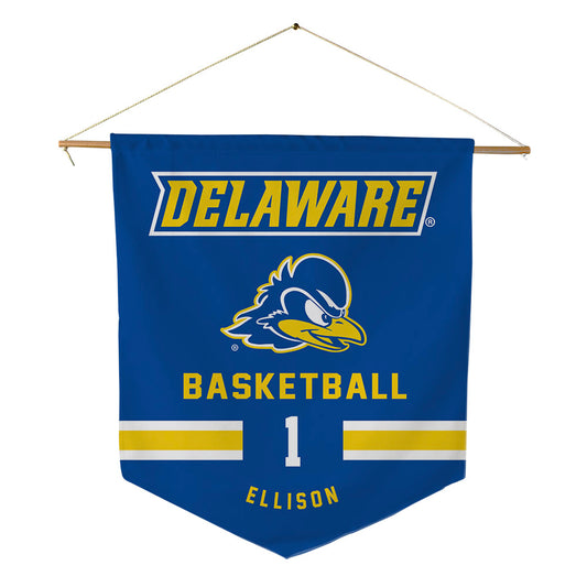 Delaware - NCAA Men's Basketball : Mason Ellison - Pennant - 18" x 21"-0