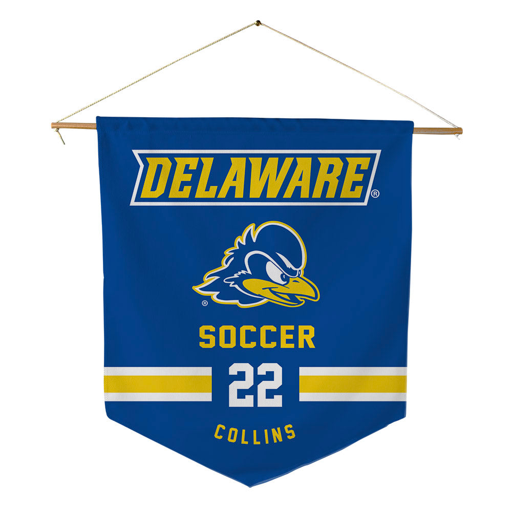 Delaware - NCAA Women's Soccer : Cali Collins - Pennant - 18" x 21"-1
