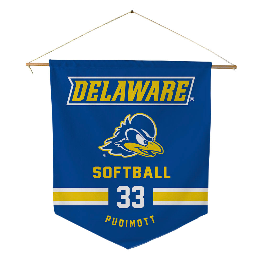 Delaware - NCAA Softball : Gabriella Pudimott - Pennant - 18" x 21"-0