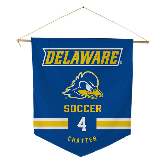 Delaware - NCAA Men's Soccer : Luke Chatten - Pennant - 18" x 21"-0