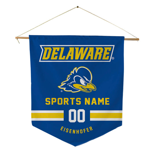 Delaware - NCAA Men's Swimming & Diving : Keagan Eisenhofer - Pennant - 18" x 21"-0